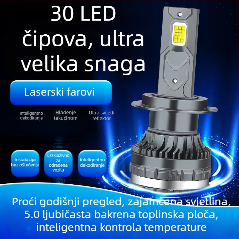 LED svjetla za maglu za auto K3 sa H1, H7, H4, 9005, 9012 i H11 – integrirano osvjetljenje
