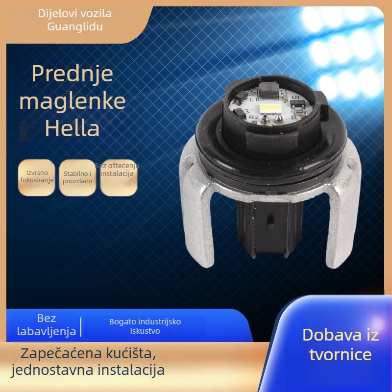 LED prednje svjetlo za maglu, model Hella front fog lamp, kućište od PBT, kompatibilno s terenskim vozilima i automobilima