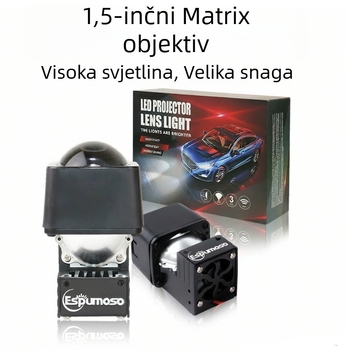 Novo LED svjetlo za maglu s laserskom lećom i matricnom lećom, 1,5 inča, za automobil