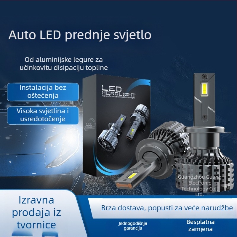 LED prednje svjetlo za automobil, 120W, 8400LM, 12V, IP68, Model V20