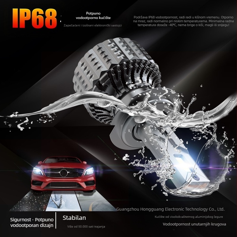 LED prednje svjetlo za automobil, 120W, 8400LM, 12V, IP68, Model V20