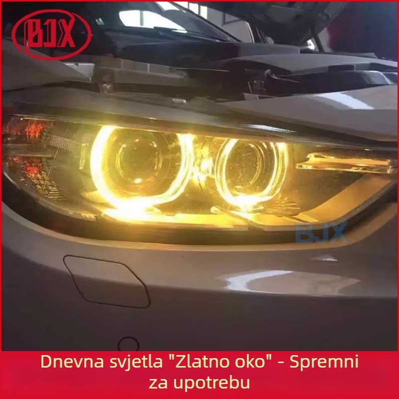 Ksenon svjetla za BMW 3. seriju F30/F35 (2012-2015), modeli 320i/328i/335i, limunasto žuto dnevno svjetlo, zlatno oko