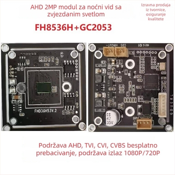 Modul kamere za vozilo s infracrvenim noćnim vidom – AHD 1080P, GC2053 senzor, 2.8-12 mm objektiv, IR domet 1–100 m