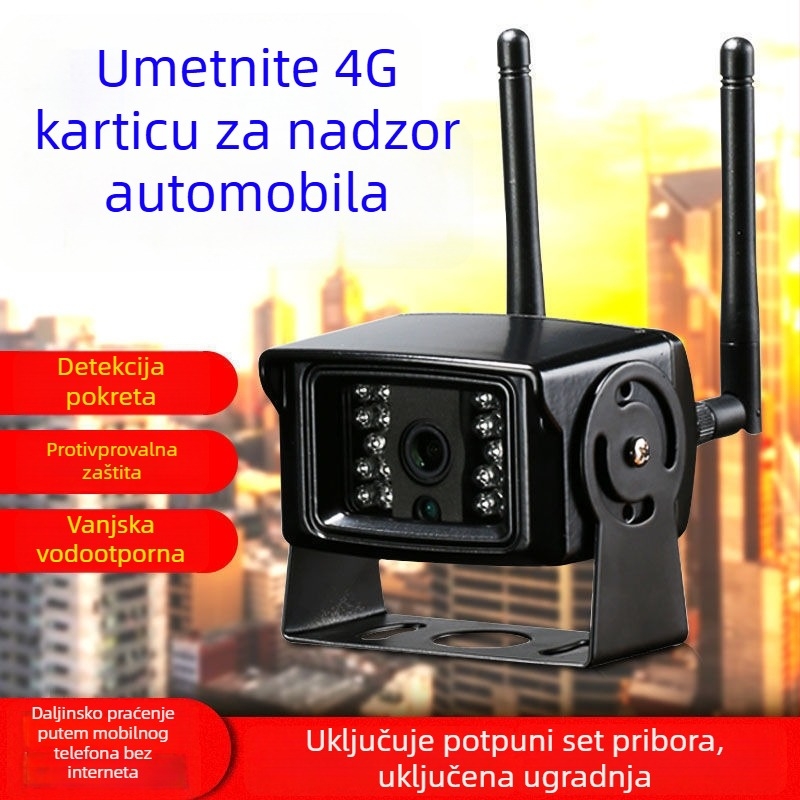 4G kamera za nadzor vozila s daljinskim glasovnim interkomom putem mobilnog telefona – monitor vozila