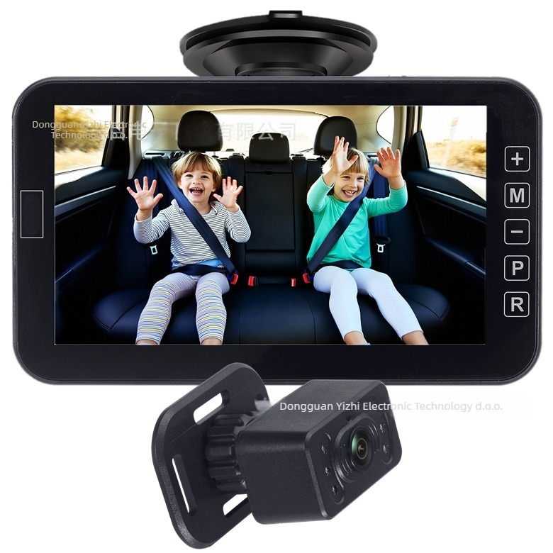 Kb71a 2K auto monitor s noćnim vidom i stražnjom izvučnom kamerom — TFT zaslon, napajanje 12V, 360° podešavanje, rezolucija 480