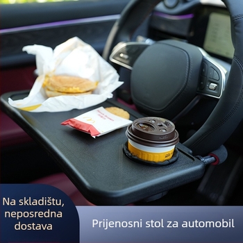 Podesivi stol za volan automobila s mogućnošću demontaže – Ugrađeno montiranje, Drugi materijal, Univerzalna kompatibilnost