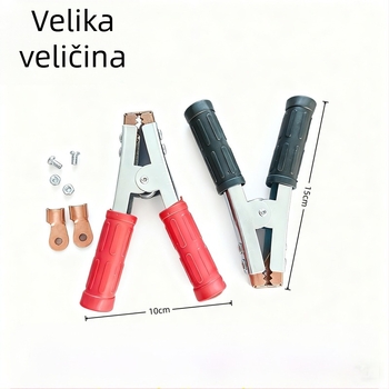Klema baterije od čistog bakra, visok protok struje, za automobilno pokretanje – aligator klip, sklopka za punjenje, model A04