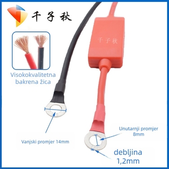 EC5 klipse za nužno pokretanje automobila, napojni kabel 10 AWG, silikonska izolacija, za automobilsku bateriju