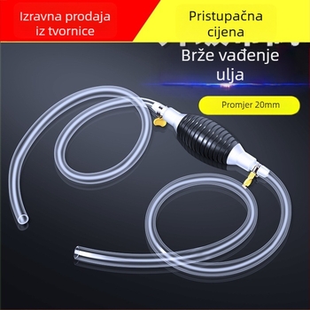 Ručna pumpa za usisavanje goriva iz rezervoara automobila – marka: Press pipe tubing; materijal: cijev za usisavanje ulja