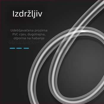 Ručna pumpa za usisavanje goriva iz rezervoara automobila – marka: Press pipe tubing; materijal: cijev za usisavanje ulja