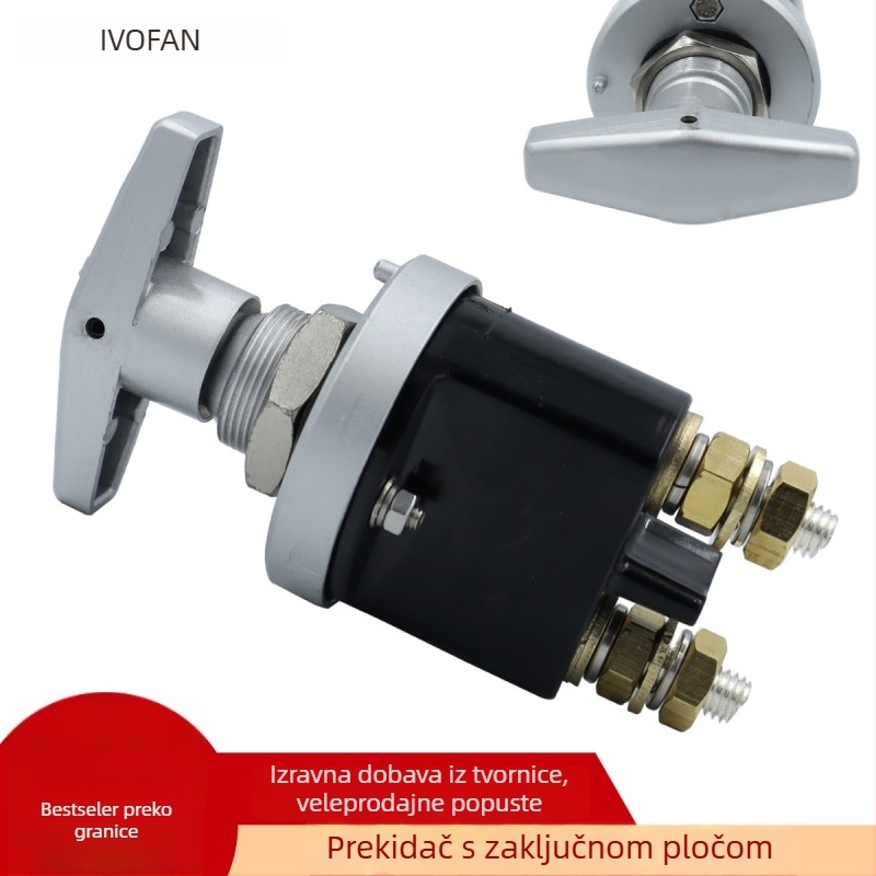 Glavni prekidač napajanja za inženjerske strojeve – okretni gumb, zaštita baterije; model Iveco, brenda Wofan, opseg primjene: kamioni, automobili, RV, brodovi, jahte