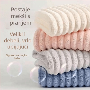 Mikrovlaknasti ručnik Corduroy za lice i tijelo, upijajuća, lagan ispod 50 g, 150d pređa, ispis/Plain weave, prilagodljiv