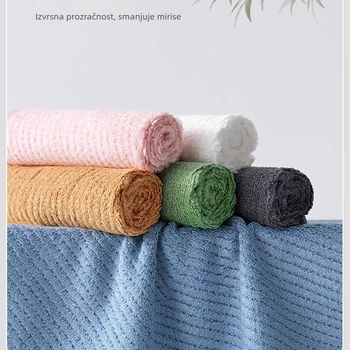 Osuška od bambusovih vlakana, debeli model | Jacquard 32s | 80–100 g | Mogućnost prilagođavanja