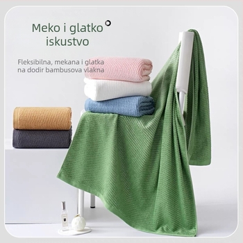 Osuška od bambusovih vlakana, debeli model | Jacquard 32s | 80–100 g | Mogućnost prilagođavanja