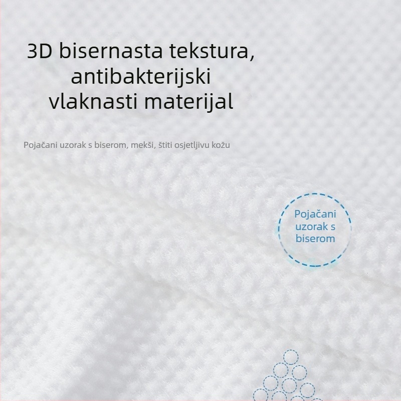Jednokratni ručnik za kupaonicu od biljnih vlakana, individualno pakiran, Jacquard obrada, prijenosni putni ručnik za hotelsku upotrebu, upijanje 26-30 s