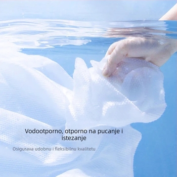 Jednokratna kupaonska krpa – pamuk u jezgru, netkana tkanina, apsorpcija 0–5 s, 3D reljef, 3 komada u pakiranju