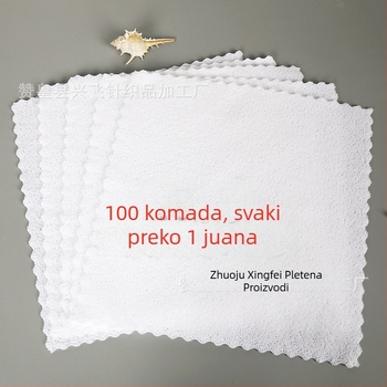Hotelske ručnike, četvrtaste, bez dlačica, poliester, 10 g, obična tkanina