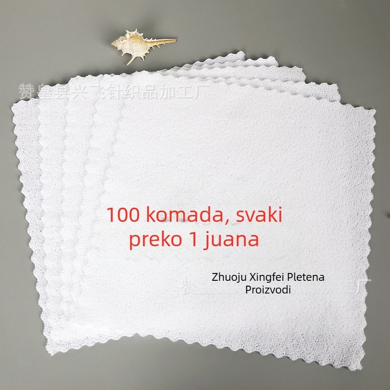 Hotelske ručnike, četvrtaste, bez dlačica, poliester, 10 g, obična tkanina