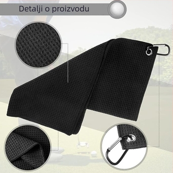 Waffle mikrovlaknasti ručnik s kukom, otisnut za outdoor/planinarenje, 150d vlakno, jednostavna tkanina, ≥200 g/m²