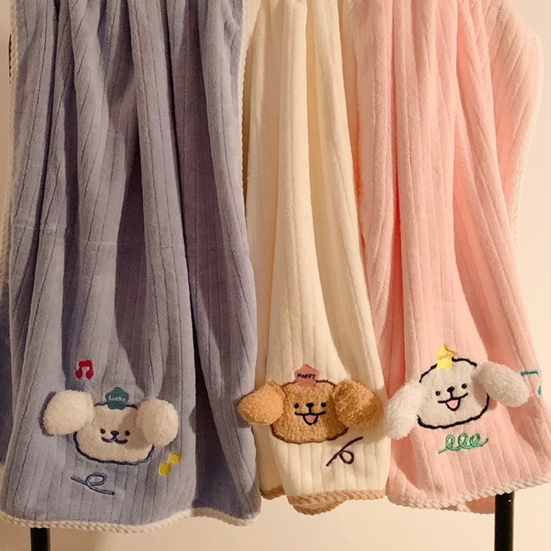 Dječji kupaći ručnik s motivom šteneta, koralni flis, brzo upija, 200–300 g, mješavina poliestera i najlona, serija Finding Nemo