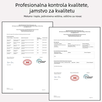 Poliesterni pleteni šal s prugama, INS-stil dekorativni, prilagodljiv, za sve sezone