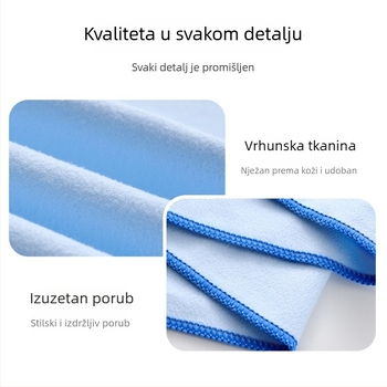 Personalizirani mikrovlaknasti ručnik za plažu, upija znoj i brzo se suši, dvostrano velur otisak, sportski ručnik