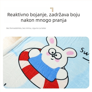 Dvoslojna flanel deka s prilagodljivim geometrijskim uzorkom, težina 500–799 g, Ins stil