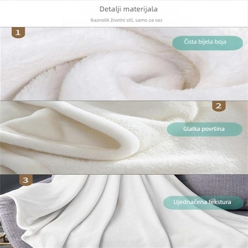 Nogometna flanel deka od poliestera, četverokutni uzorak, težina 300–500 g, za četiri sezone, mogućnost prilagodbe obrade