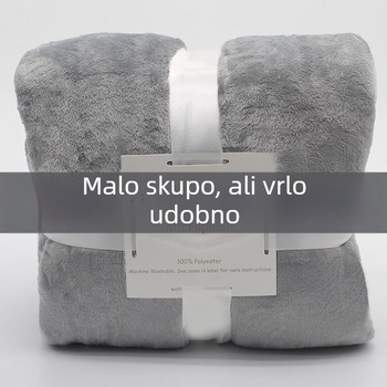 Deka za odmor u uredu od koralnog flanela, ljetna tanka deka