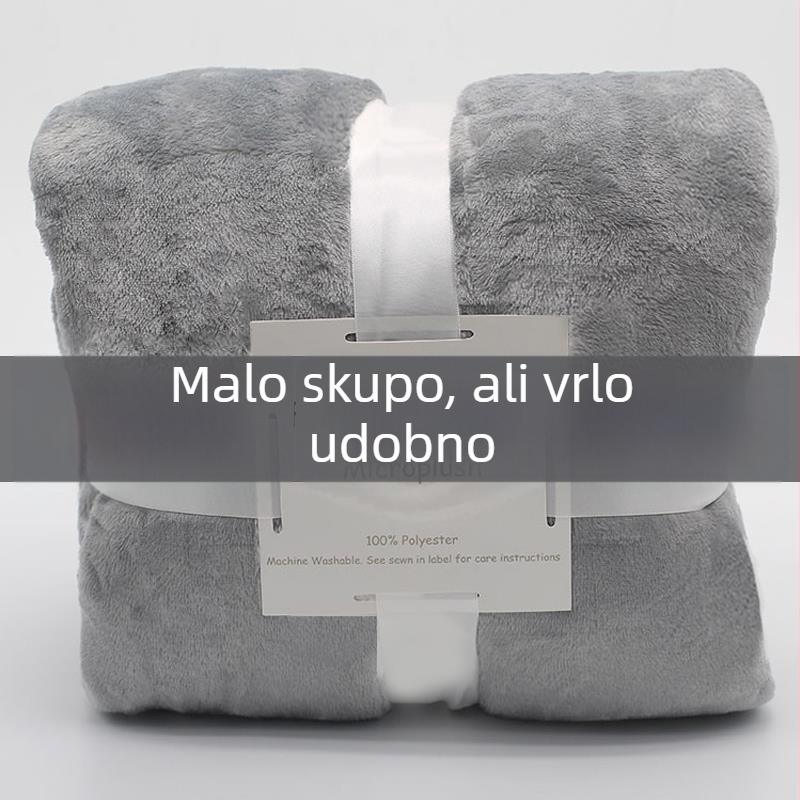 Deka za odmor u uredu od koralnog flanela, ljetna tanka deka