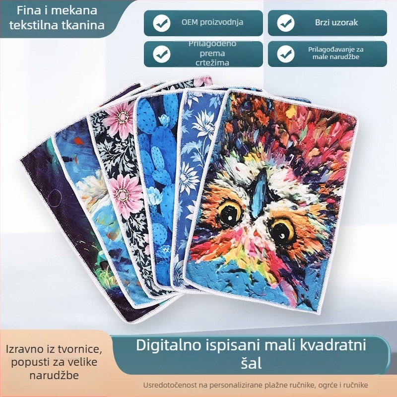 Microfiber krpa za čišćenje s ispisom za kuhinju i kućnu upotrebu, višestruka funkcija, pređa 40s–120s, 250 g