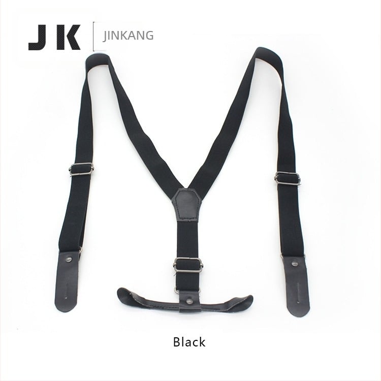 Jinkang Unisex elastične trake za hlače, 3 klipse, podesive, križne, sitotisk