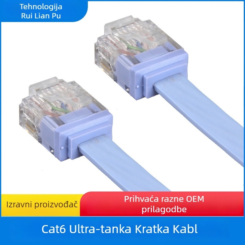 CAT6 mrežni kabel, bakar bez kisika, 8P8C, 32 AWG, 1000 Mbps