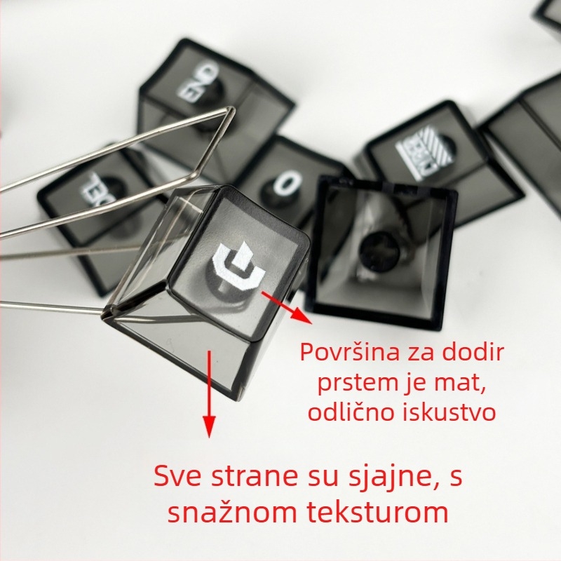 Keycap za mehaničku tipkovnicu, plastične kapice za tipke, komplet