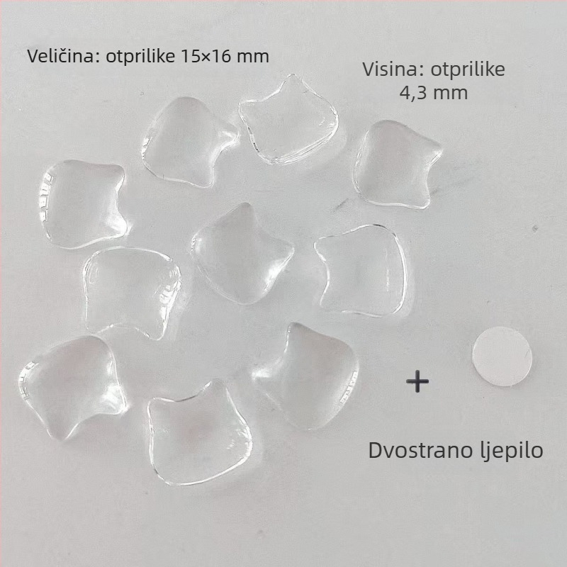 Naljepnice za tipke na tipkovnici, povećanje visine tipki, kristalno staklo, sladak motiv mačke, pomoć pri tipkanju i manikuri