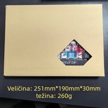 PBT set keycaps za mehaničku tipkovnicu – trodijelni set, opće namjene, 260 g