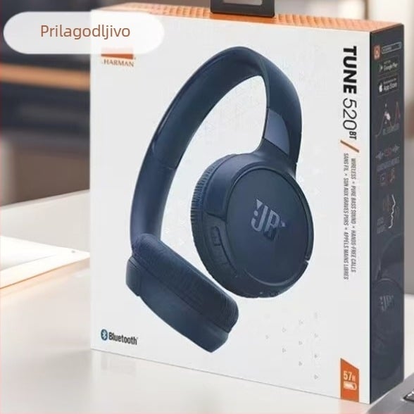 Bežične Bluetooth slušalice Over-Ear, izolacija buke, stereo zvuk, trajanje baterije >8h, domet 15m (Bluetooth 5.0, Over-Ear, Noise-Canceling, Trajanje baterije >8h, Domet 15m)