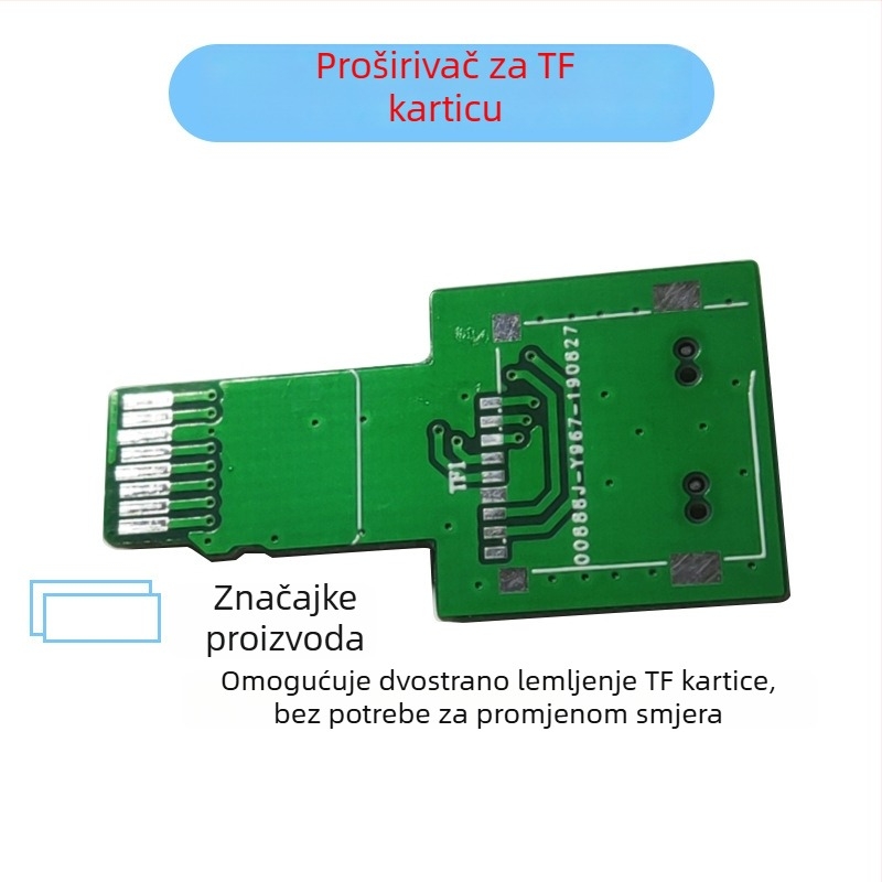 TF/micro SD testni adapter pločica, produžni adapter, muško-ženski spoj, aluminijsko jezgro PCB