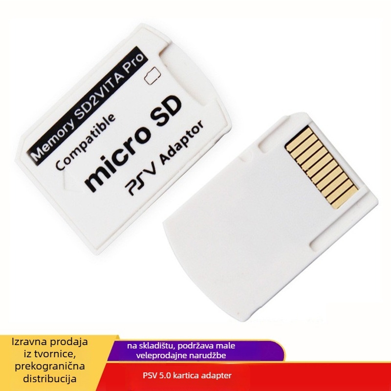 TF kartični adapter za PSV Vita 1000/2000 – držač memorijske kartice, verzija 5.0