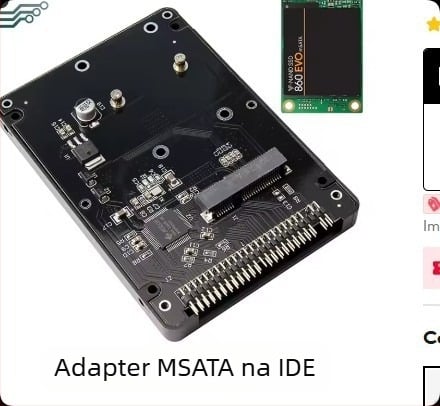Msata-IDE adapter tvrdog diska, 44-pin, paralelni port, 133 MB/s