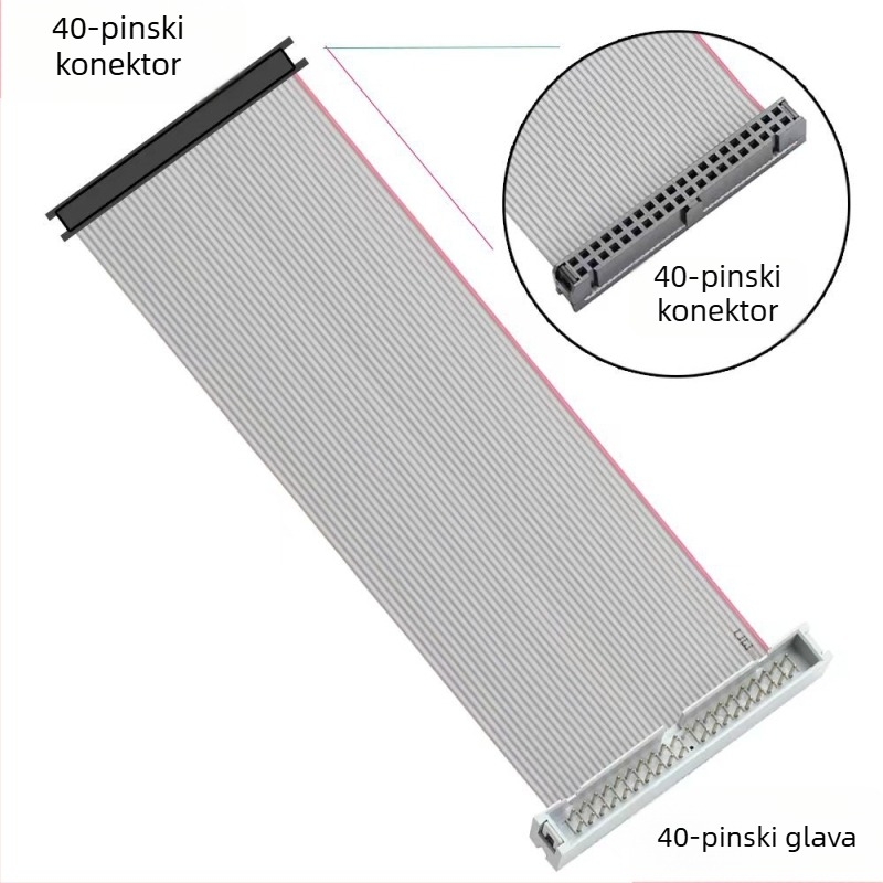 40-pin IDE adapter kabel, muško–ženski, IDE produžni kabel za tvrdi disk, model YR-STAT-PW-54