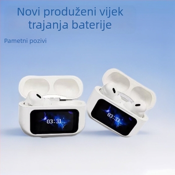 A9Pro bežične Bluetooth slušalice s dodirnim zaslonom, ANC redukcija buke, In-Ear stereo zvuk, Bluetooth 5.0, trajanje baterije više od 8 sati