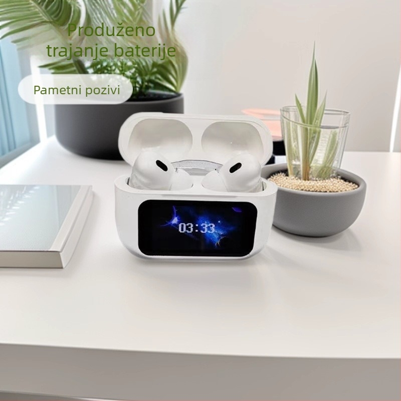 A9Pro bežične Bluetooth slušalice s dodirnim zaslonom, ANC redukcija buke, In-Ear stereo zvuk, Bluetooth 5.0, trajanje baterije više od 8 sati