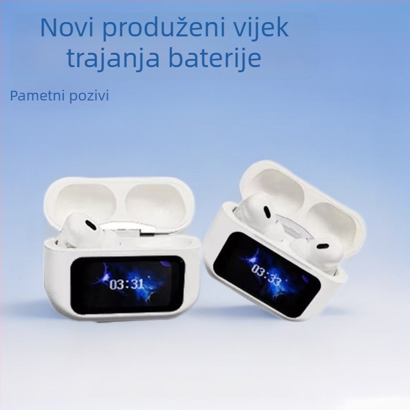 A9Pro bežične Bluetooth slušalice s dodirnim zaslonom, ANC redukcija buke, In-Ear stereo zvuk, Bluetooth 5.0, trajanje baterije više od 8 sati