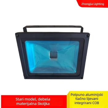 Crno aluminijsko kućište za LED reflektor s COB integracijom, 20W