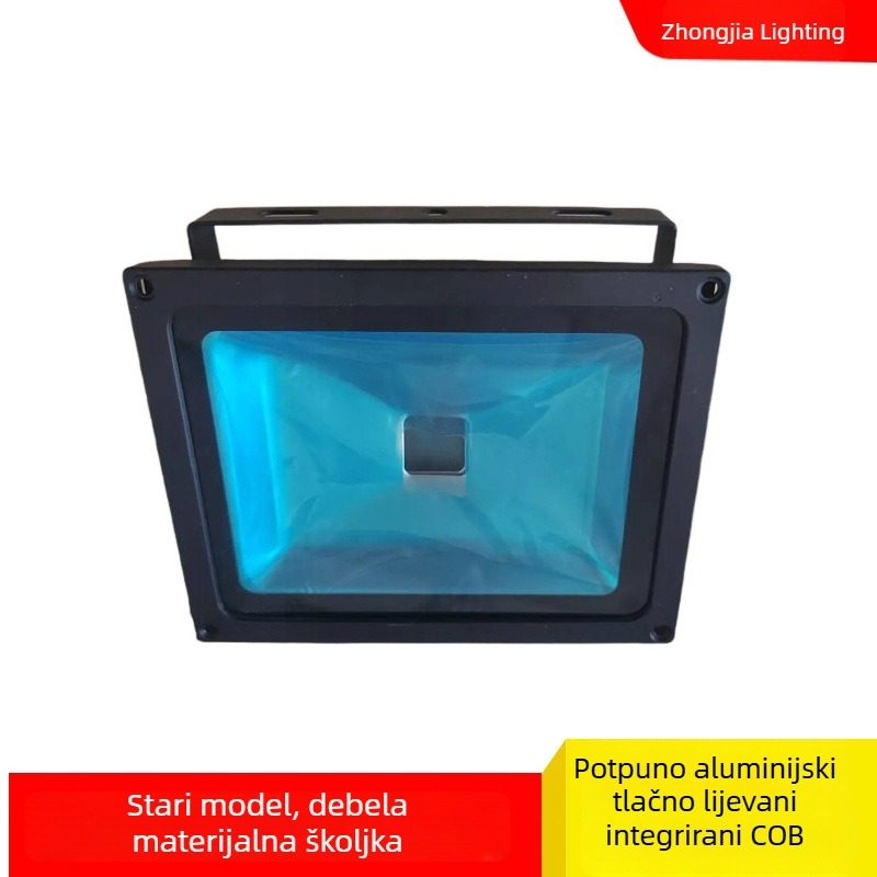 Crno aluminijsko kućište za LED reflektor s COB integracijom, 20W