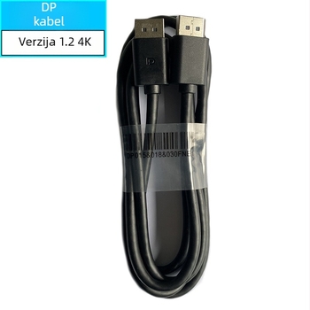DisplayPort kabel DP 1.2, prijenos videa 4K60Hz, bakreno-obaljeni čelični vodnik, niklani premaz