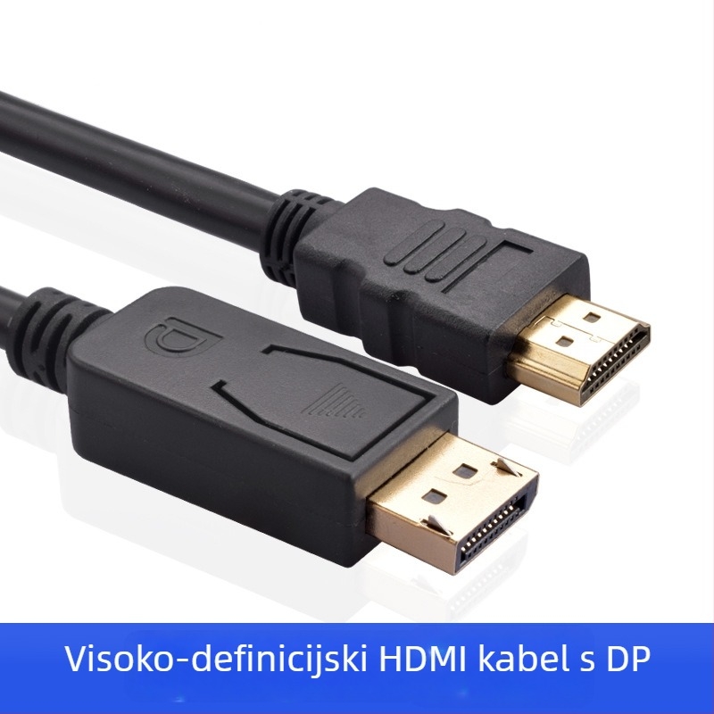 Kabel DisplayPort na HDMI, duljina 1,8 m, video visoke rezolucije za računalni monitor