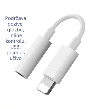 Apple Lightning audio adapter kabel — Jezgro: silver-plated copper wire; Vodič: oxygen-free copper; Obrada: OEM; Brand: Xinxianglian