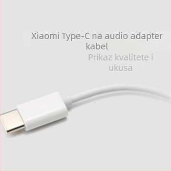 Kabel Type-C na 3,5 mm za Xiaomi 6/8/9/10; jezgro CCA; optičko vlakno